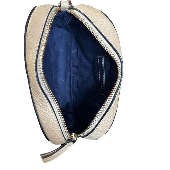 Tory Burch Women's Small Leather Beige Crossbody Bag Big Logo - Picture 5 of 13